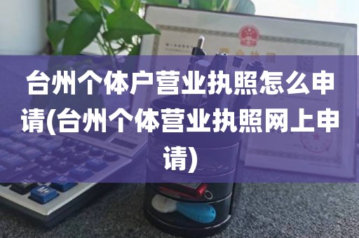 台州个体户营业执照怎么申请(台州个体营业执照网上申请)