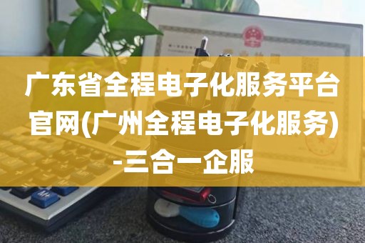广东省全程电子化服务平台官网(广州全程电子化服务)-三合一企服
