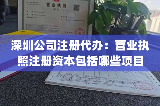 深圳公司注册代办：营业执照注册资本包括哪些项目
